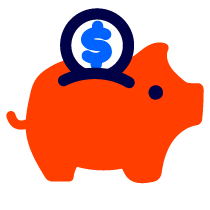 Piggy bank icon